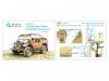 Quinta Studio QD35093 Quad Gun Tractor 3D-Printed & coloured Interior on decal paper (Tamiya) 1/35